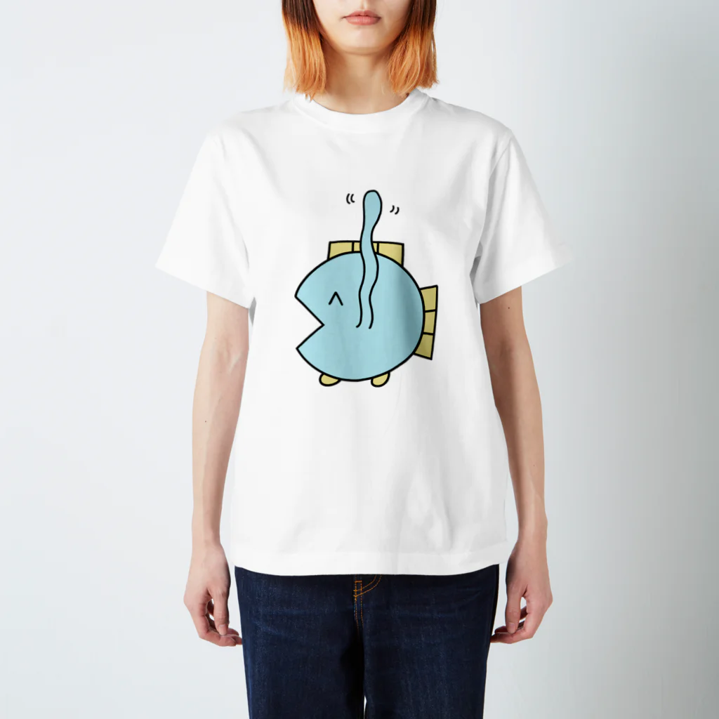 魚の4コマのうにょうにょTシャツ スタンダードTシャツ