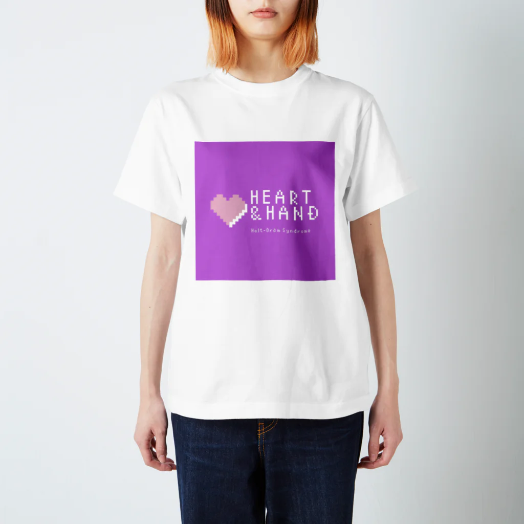 ハート&ハンドのHeart & Hand のパープルオリジナルアイテム Regular Fit T-Shirt