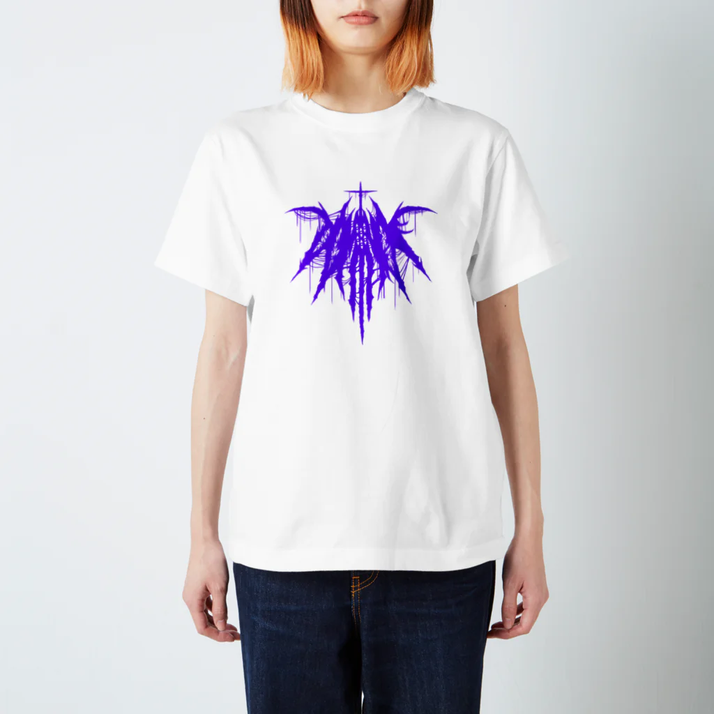 HachijuhachiのDOMINATE メタルロゴ VIOLET スタンダードTシャツ