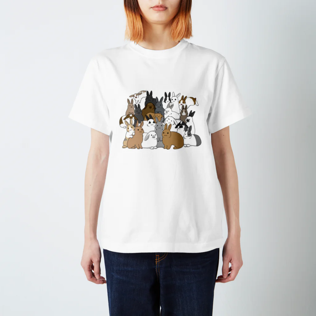 ふくはな工房のうさうさうさうさ Regular Fit T-Shirt