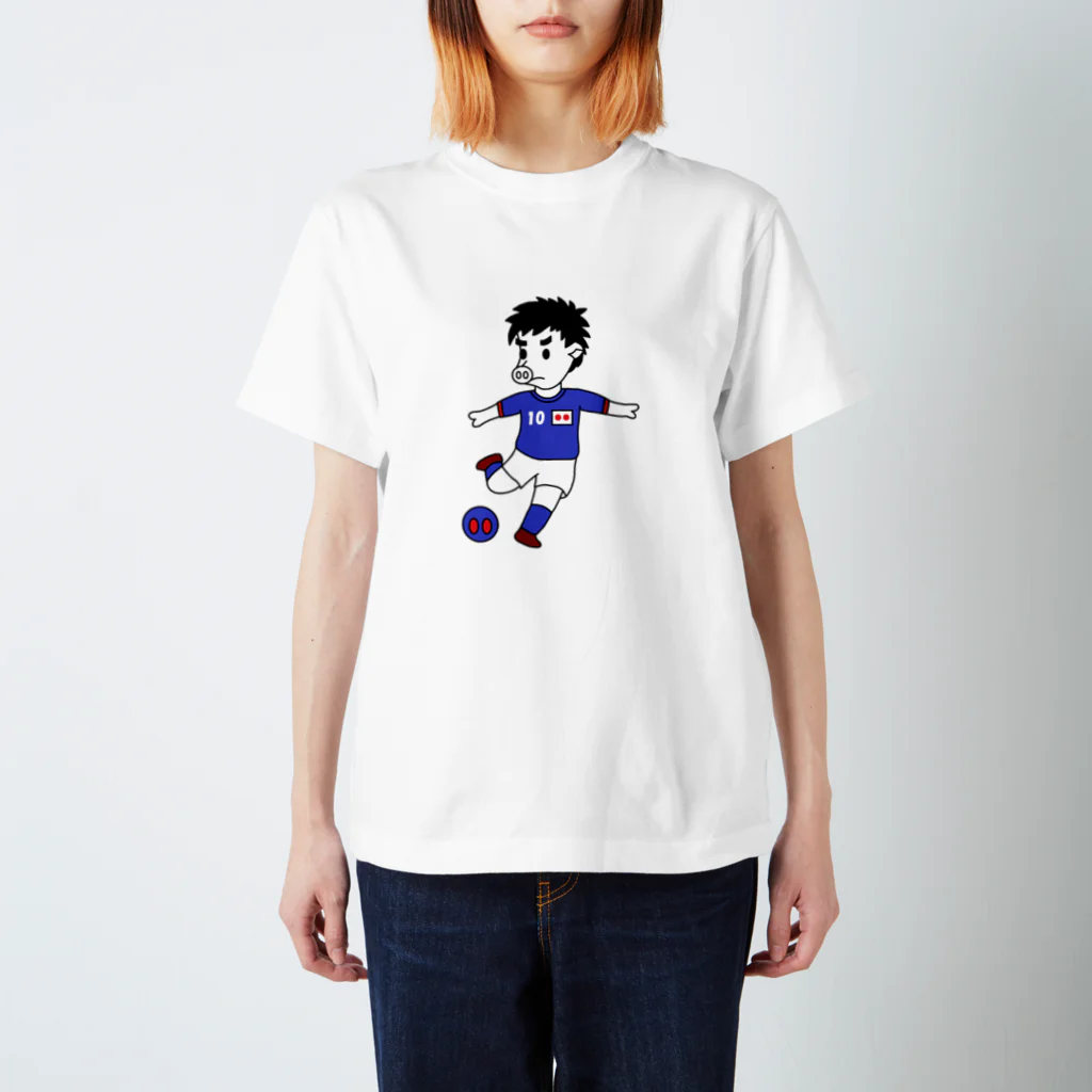 豚人イラストのパンダ武島のエース・ス豚（トン）ライカー Regular Fit T-Shirt