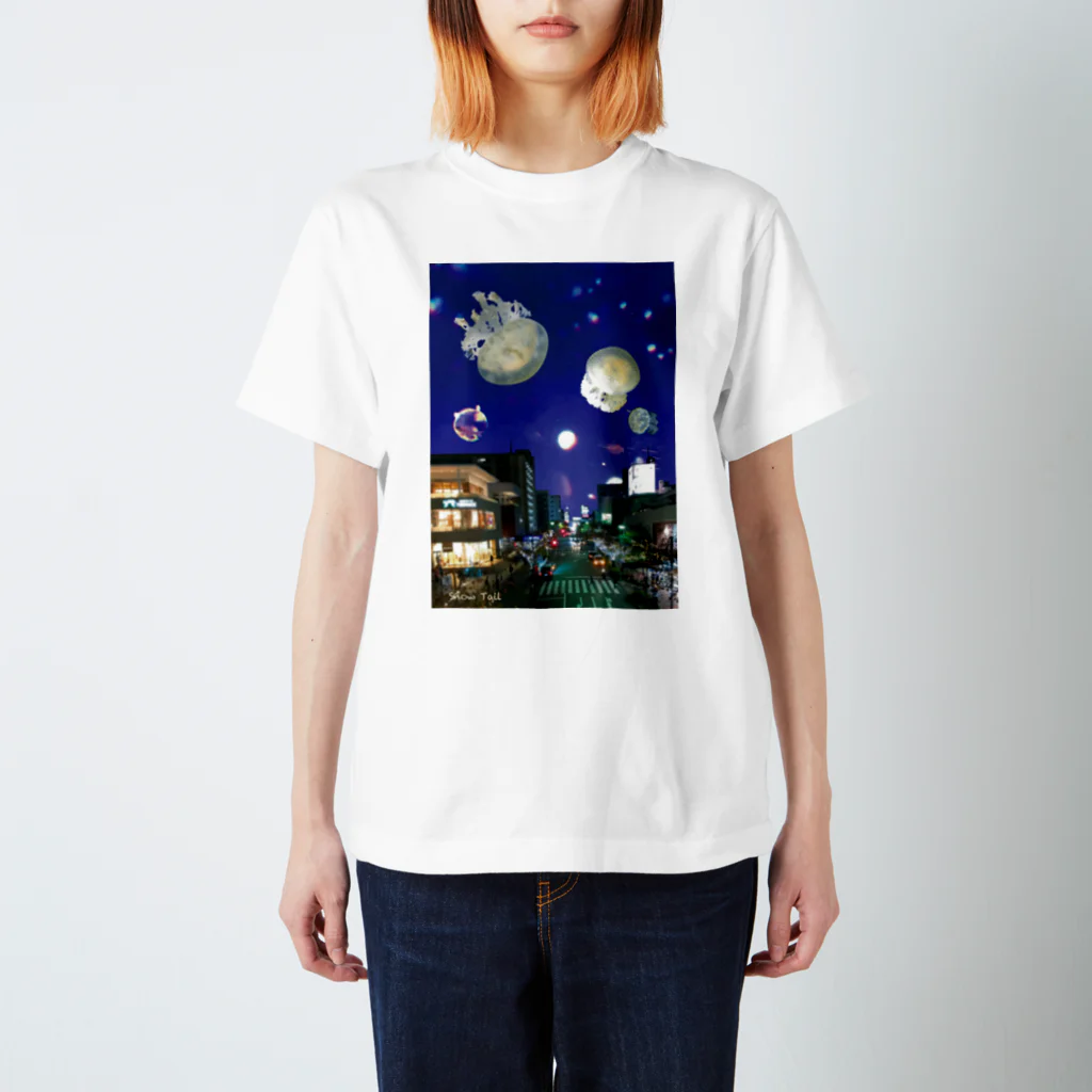 Snow Tailの海色の街 スタンダードTシャツ