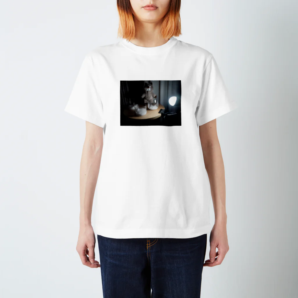 gumiのglass,light,okaimono-kuma Regular Fit T-Shirt