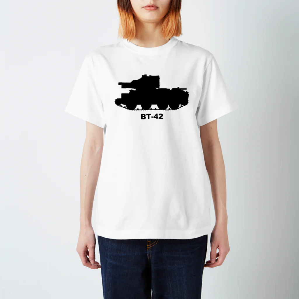 puikkoの戦車　BT-42（黒） スタンダードTシャツ