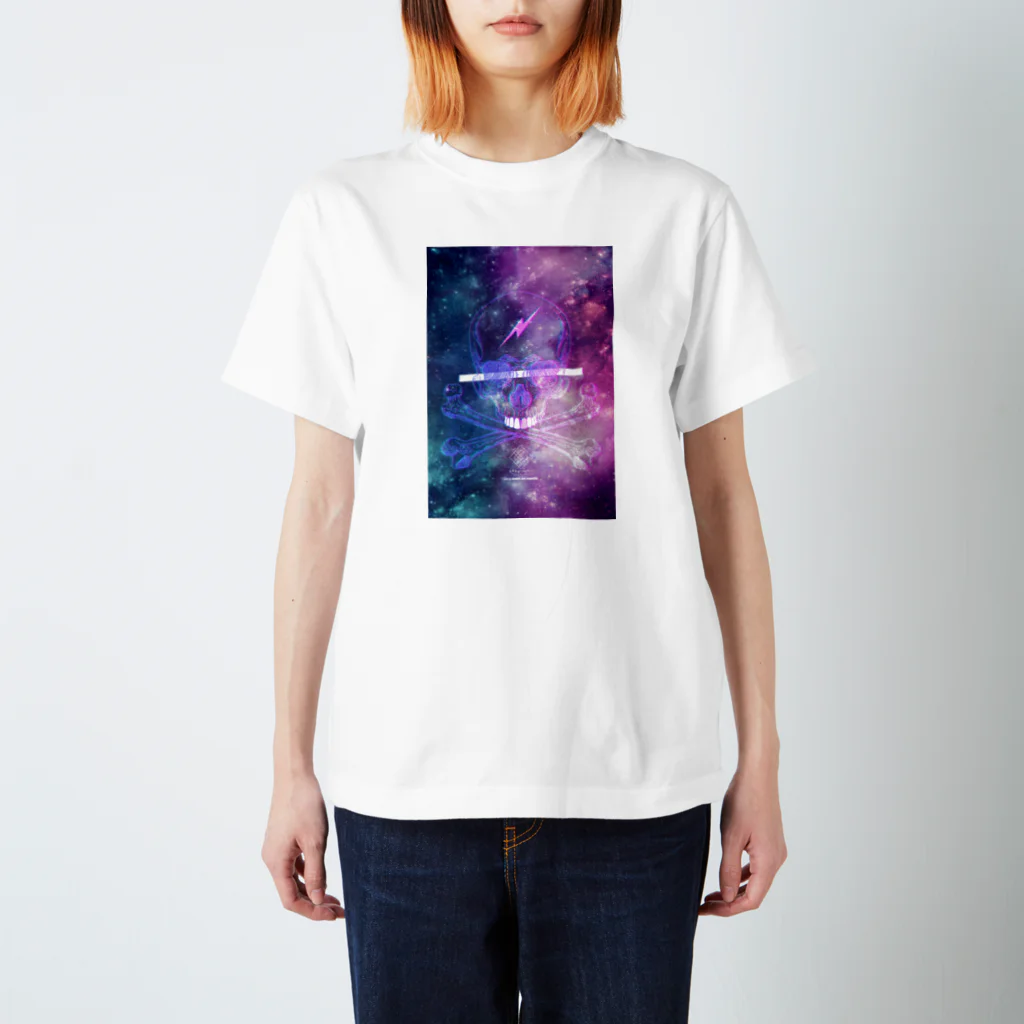 696graphic_suzuriの696graphic_Tshirt_GalaxySkull スタンダードTシャツ