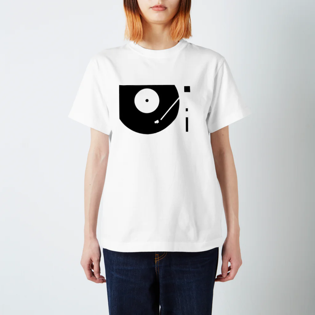 グリュックレーヴのPlaying RECORD.  Regular Fit T-Shirt