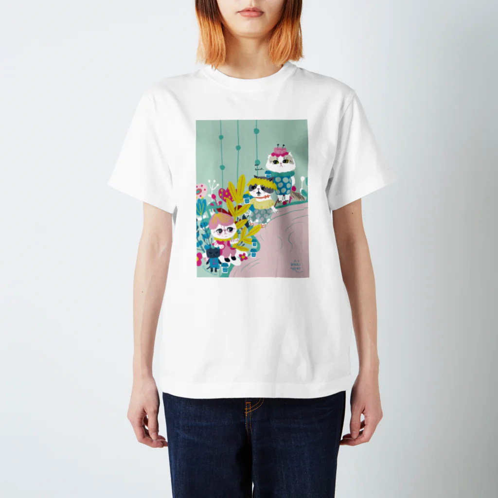 wokasinaiwoの茹で汁の泉のほとりで スタンダードTシャツ