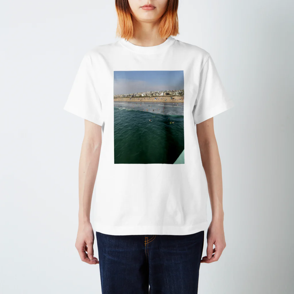 Blue Seaのフェイバレットビーチ🏖 スタンダードTシャツ