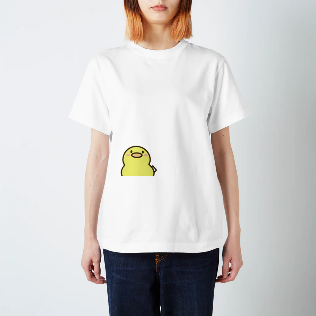 Rinockfarm(リノックファーム)のアヒルのぴよちゃん　B スタンダードTシャツ