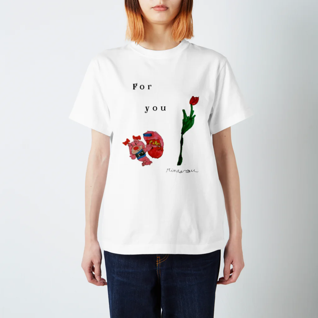 や さ し い き も ちのくまみぃ　ふぉーゆ スタンダードTシャツ