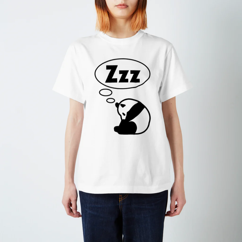 DRIPPEDのZzzパンダ / Zzz sleeping panda スタンダードTシャツ