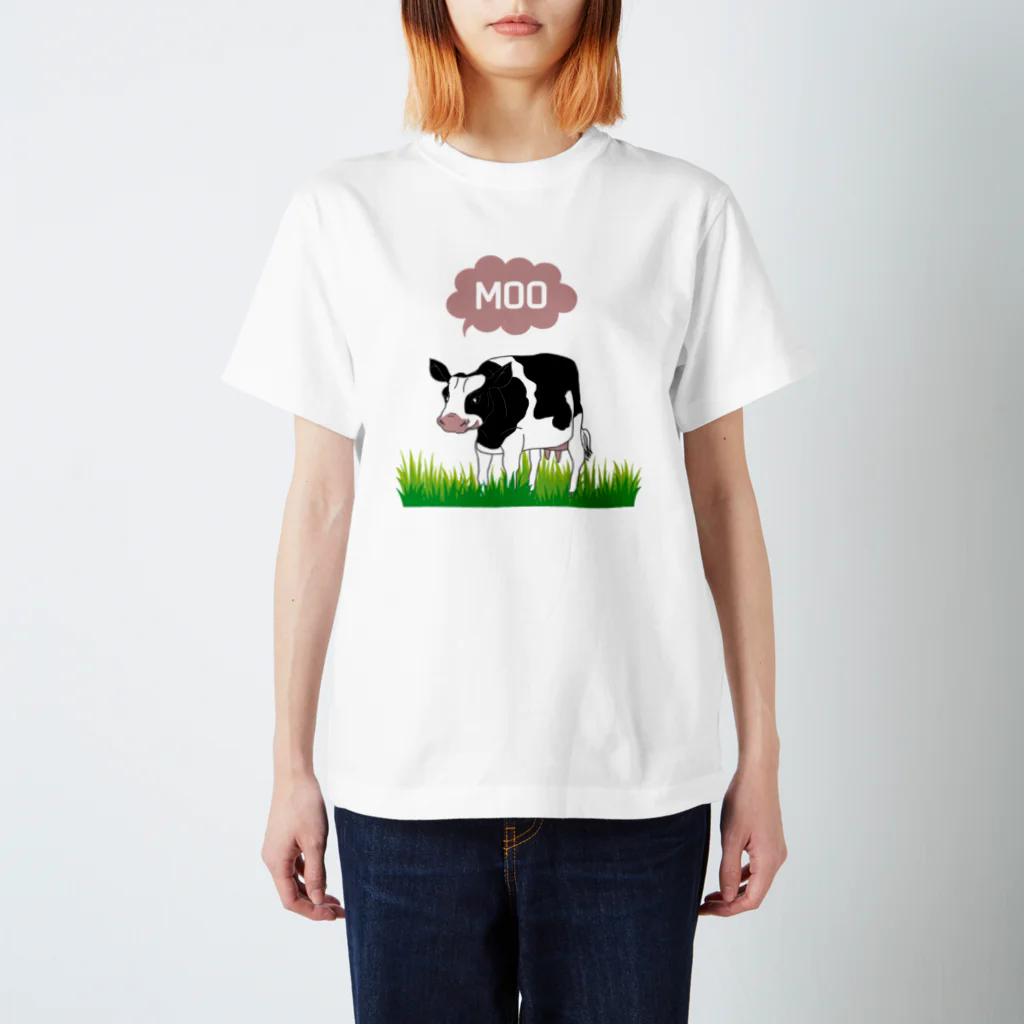 CW豊平_制作部のウシ（ NATURAL） スタンダードTシャツ