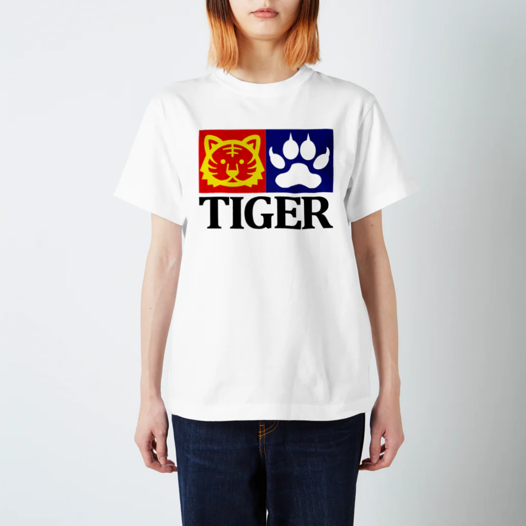 Plastic-Earthの"TIGER" パロディーTシャツ スタンダードTシャツ