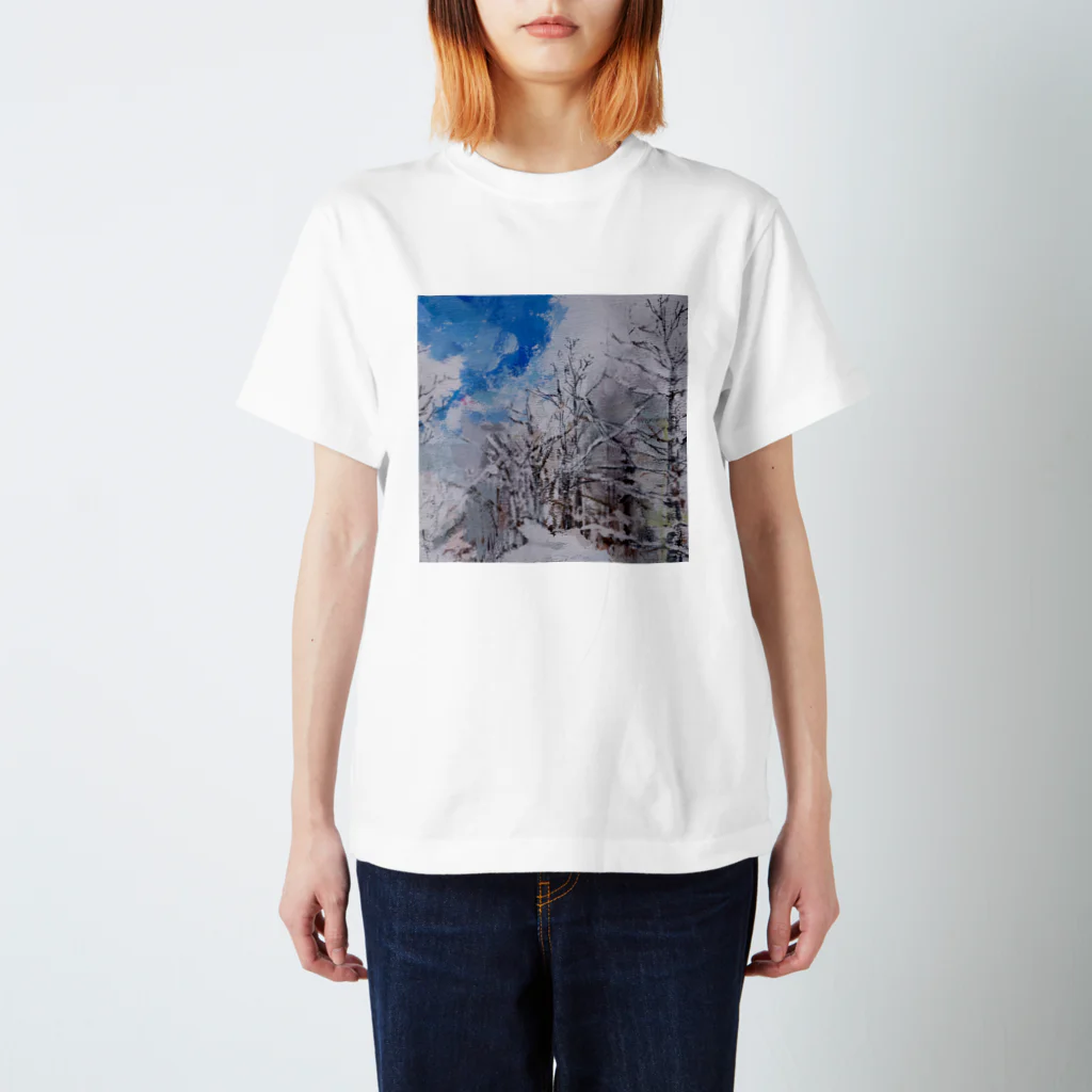 PORTONE, ART, LABORATORY.の旅景色・冬 , 2020 Regular Fit T-Shirt