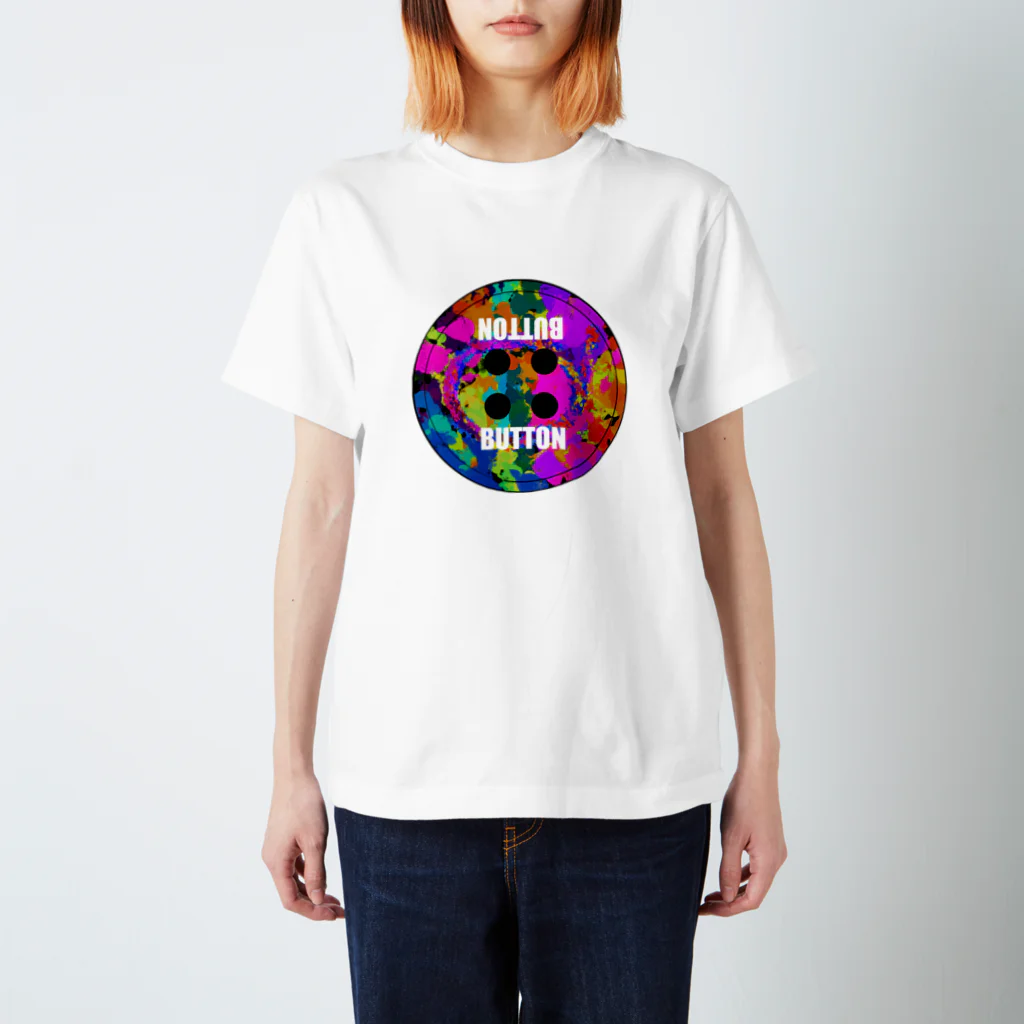 ART LUMBARのBUTTON WORLD スタンダードTシャツ