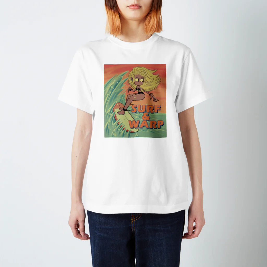 nidan-illustrationの"SURF & WARP" スタンダードTシャツ