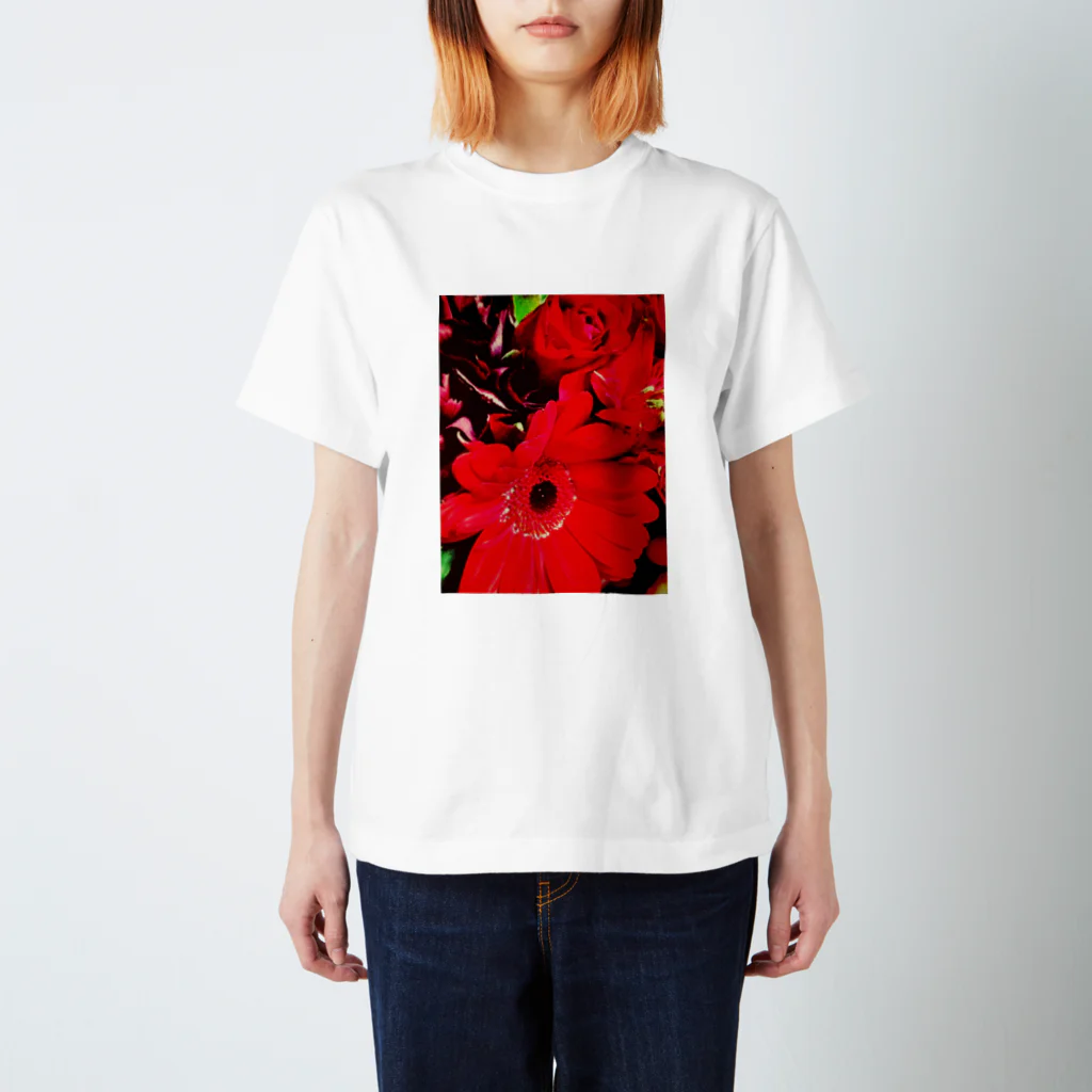 廉のflower＊ Regular Fit T-Shirt