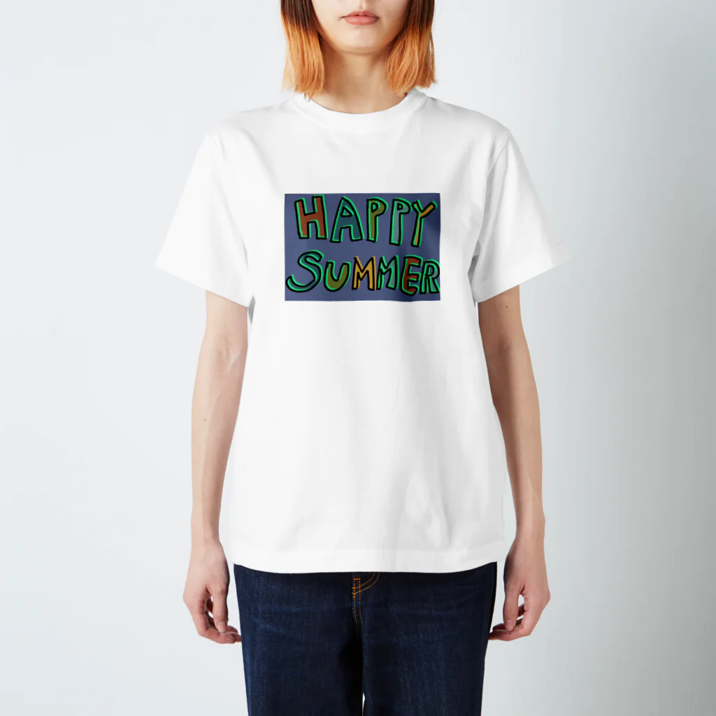 ファッションブランドたまねぎ親方のハッピーサマー塗り絵（りょち） Regular Fit T-Shirt