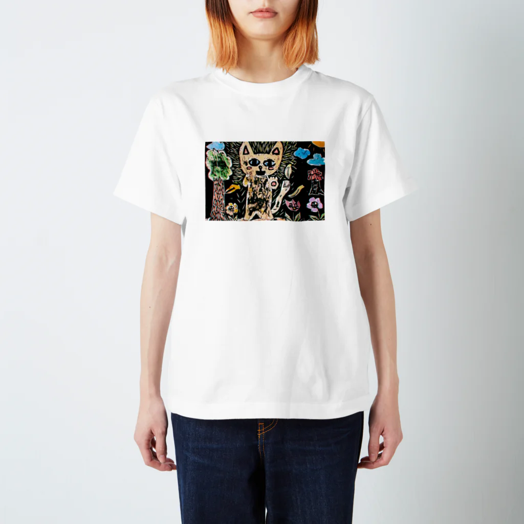 Komachiのあかるいねこ Regular Fit T-Shirt