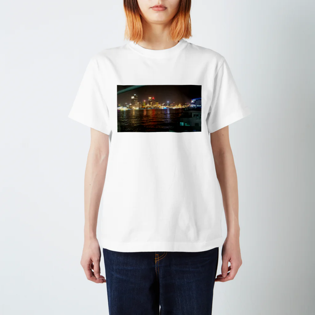 月華の夜上海船上情景 Regular Fit T-Shirt