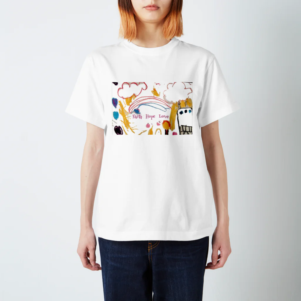 satochikaのFaith Hope Love(クリスチャンアイテム) Regular Fit T-Shirt