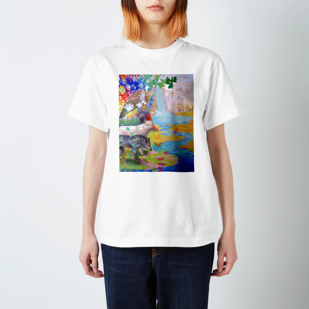 夢海月の狼たちと美しい世界 スタンダードTシャツ