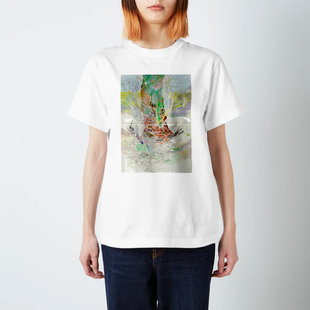 惑星2815のpoetry behind the shadow スタンダードTシャツ