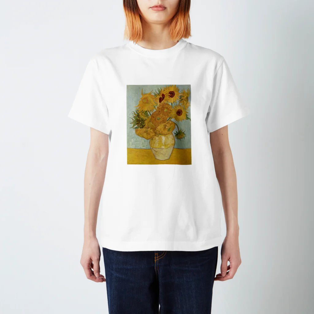 art-standard（アートスタンダード）のゴッホ / 『ひまわり』1888年8月 Regular Fit T-Shirt