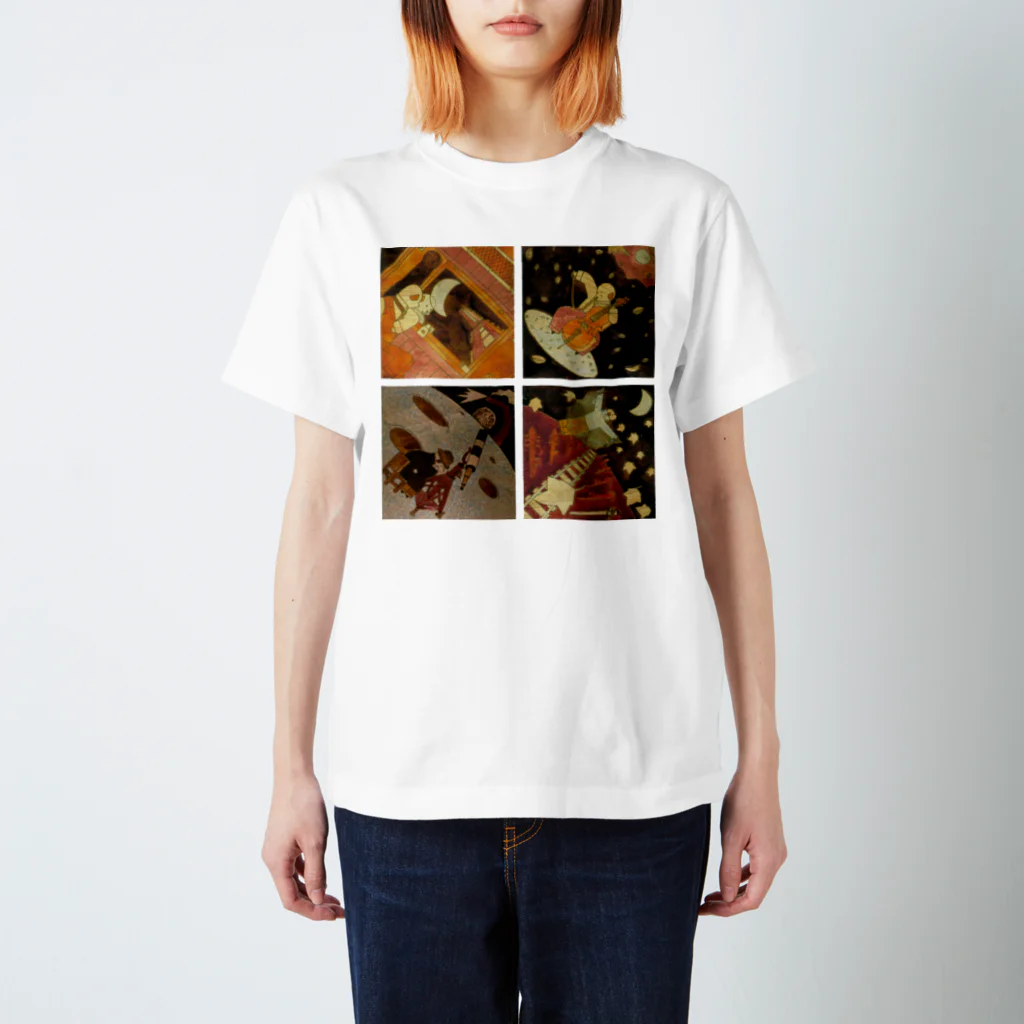 内田かずひろ＠ロダンのココロの宮沢賢治絵的標本箱 スタンダードTシャツ
