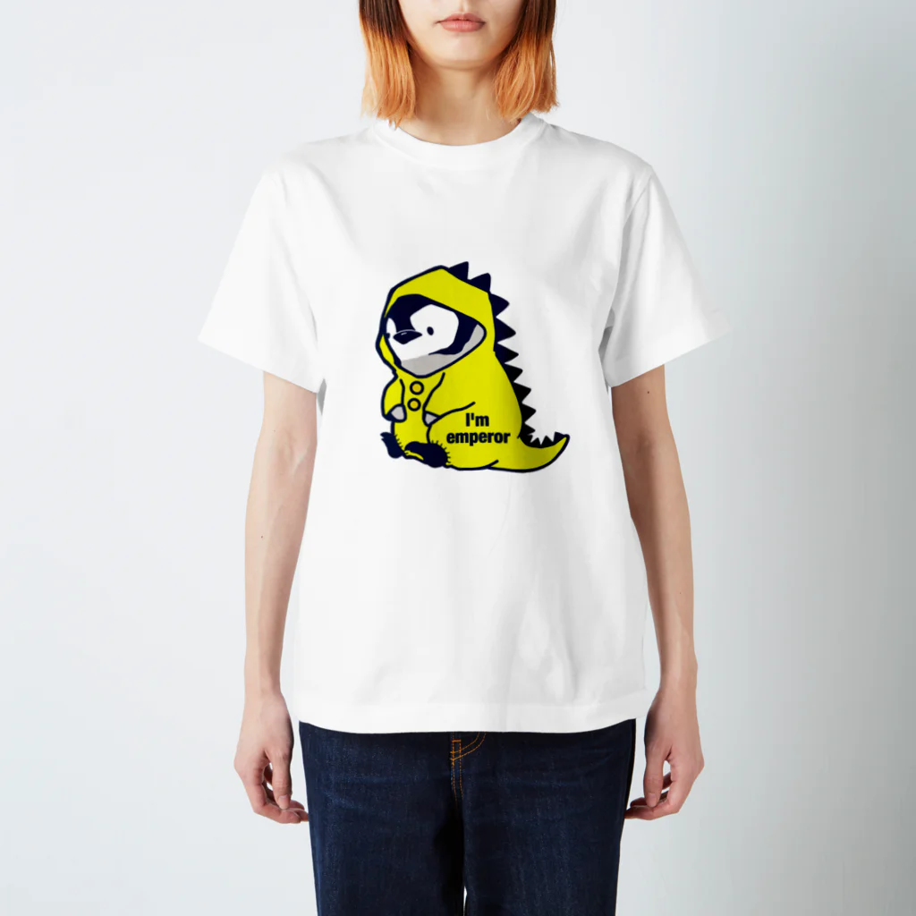 スタジオ ペンギン のエンペラーペンギンの赤ちゃんザウルス スタンダードTシャツ