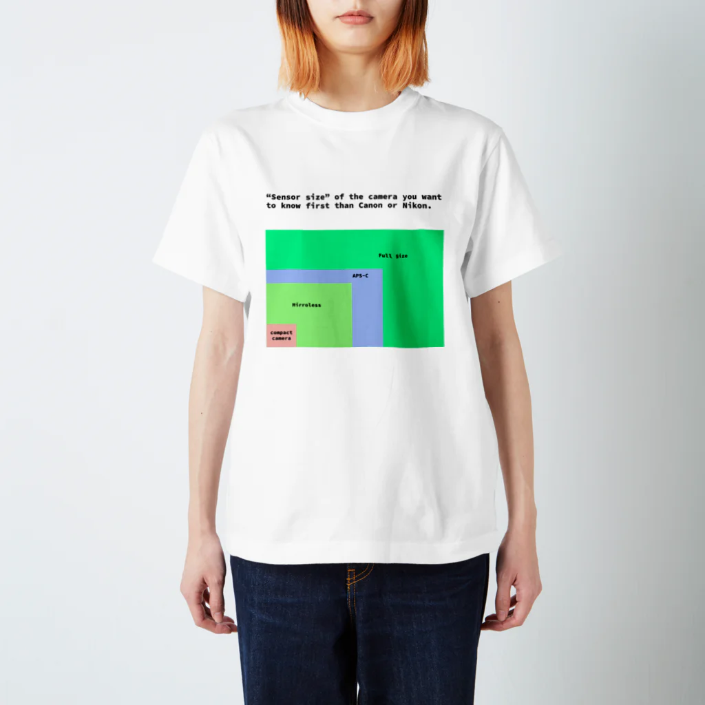 れゐこカメラのセンサーサイズ スタンダードTシャツ