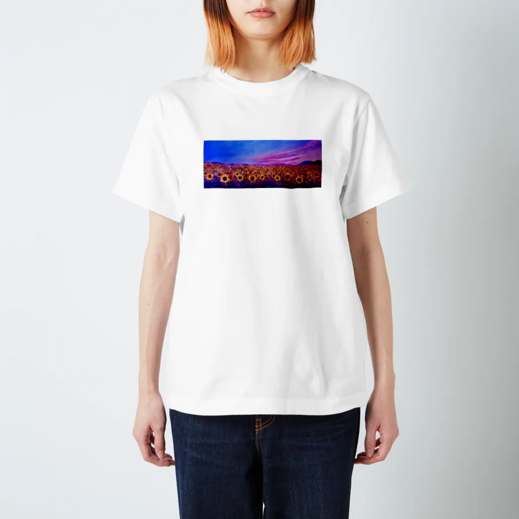 Little Artist MINAのひまわり スタンダードTシャツ