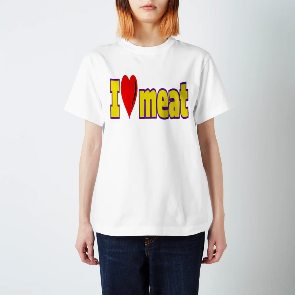 beautiful_aのI❤meat Regular Fit T-Shirt