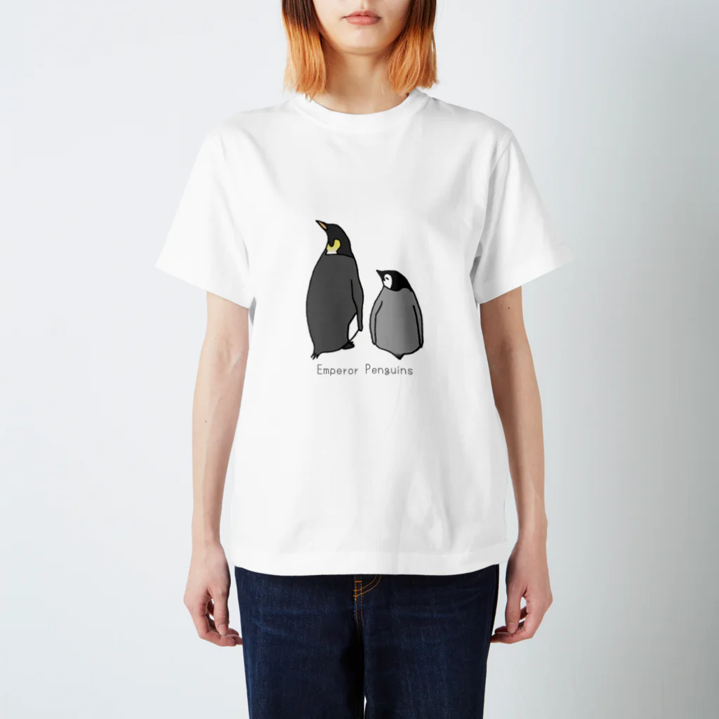 ゆずぽんずのコウテイペンギン親子 Regular Fit T-Shirt