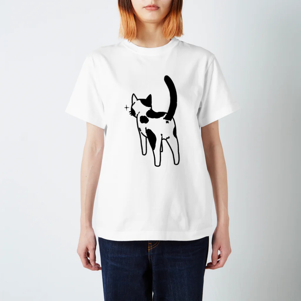 Riotoのねこけつ（ぶち猫） Regular Fit T-Shirt