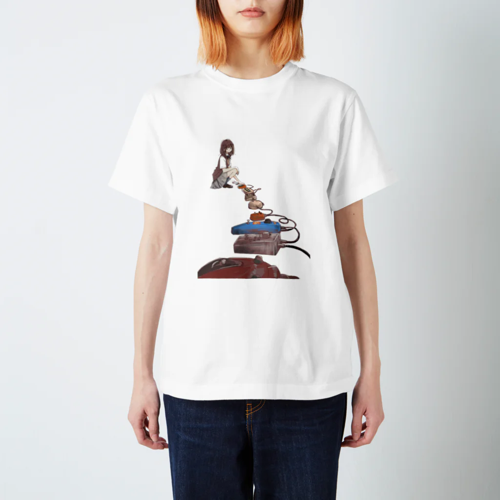 まつだひかりのファズと女子高生 スタンダードTシャツ