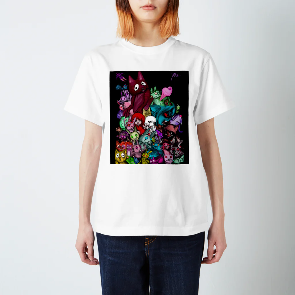 折羽ル子の魔獣ケモノノ村 Regular Fit T-Shirt