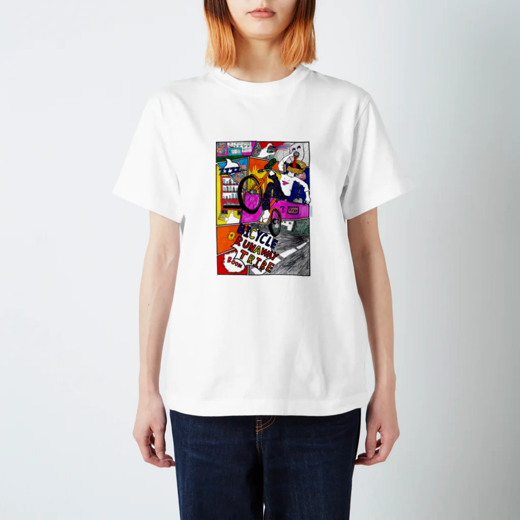 keisのBICYCLE RUNAWAY TRIBE Regular Fit T-Shirt