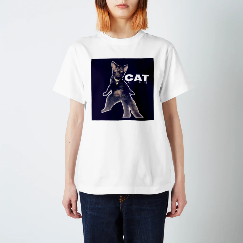 佳石（かせき）のおCATちゃん スタンダードTシャツ