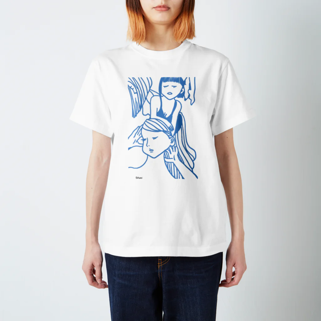 三姉妹とウフフのお店の美女から美女 スタンダードTシャツ