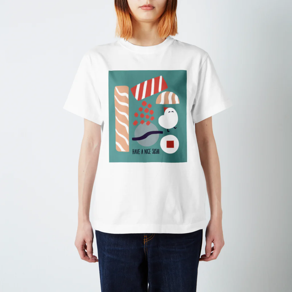 週末北欧部のHAVE A NICE SUSHI スタンダードTシャツ