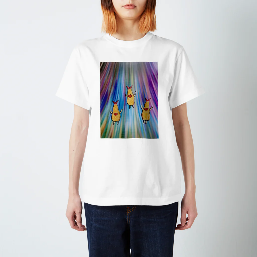 fuyunoebi-2948-5の虹色エビフライ スタンダードTシャツ