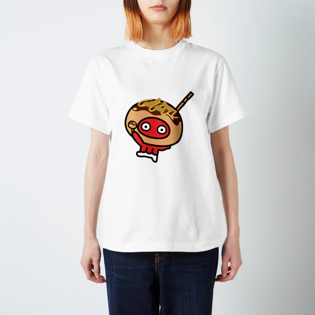 いかたこのいかたこ たこ焼きたこ Regular Fit T-Shirt