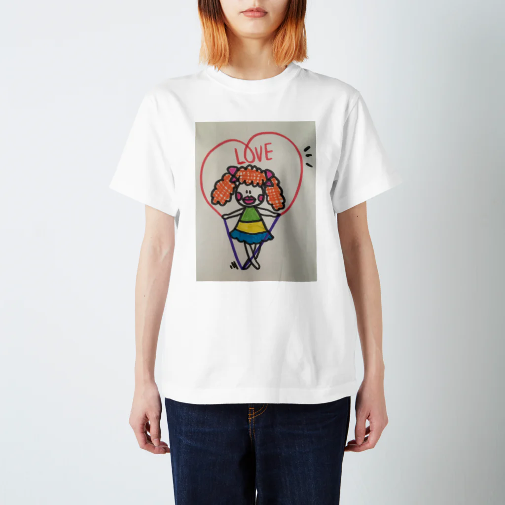 青い鳥のLOVE nawatobi Regular Fit T-Shirt