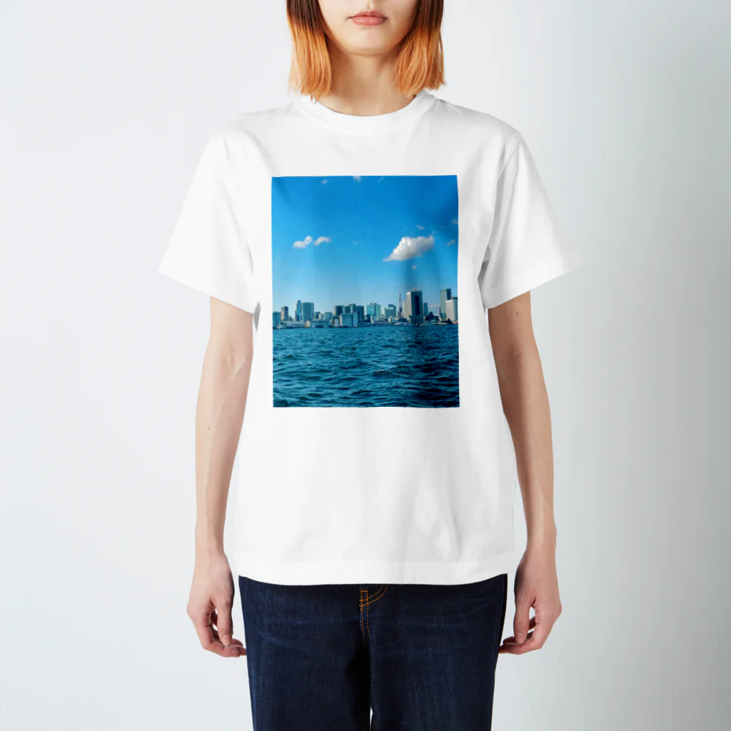 daikichiesのお台場Sea Bus Ocean views スタンダードTシャツ