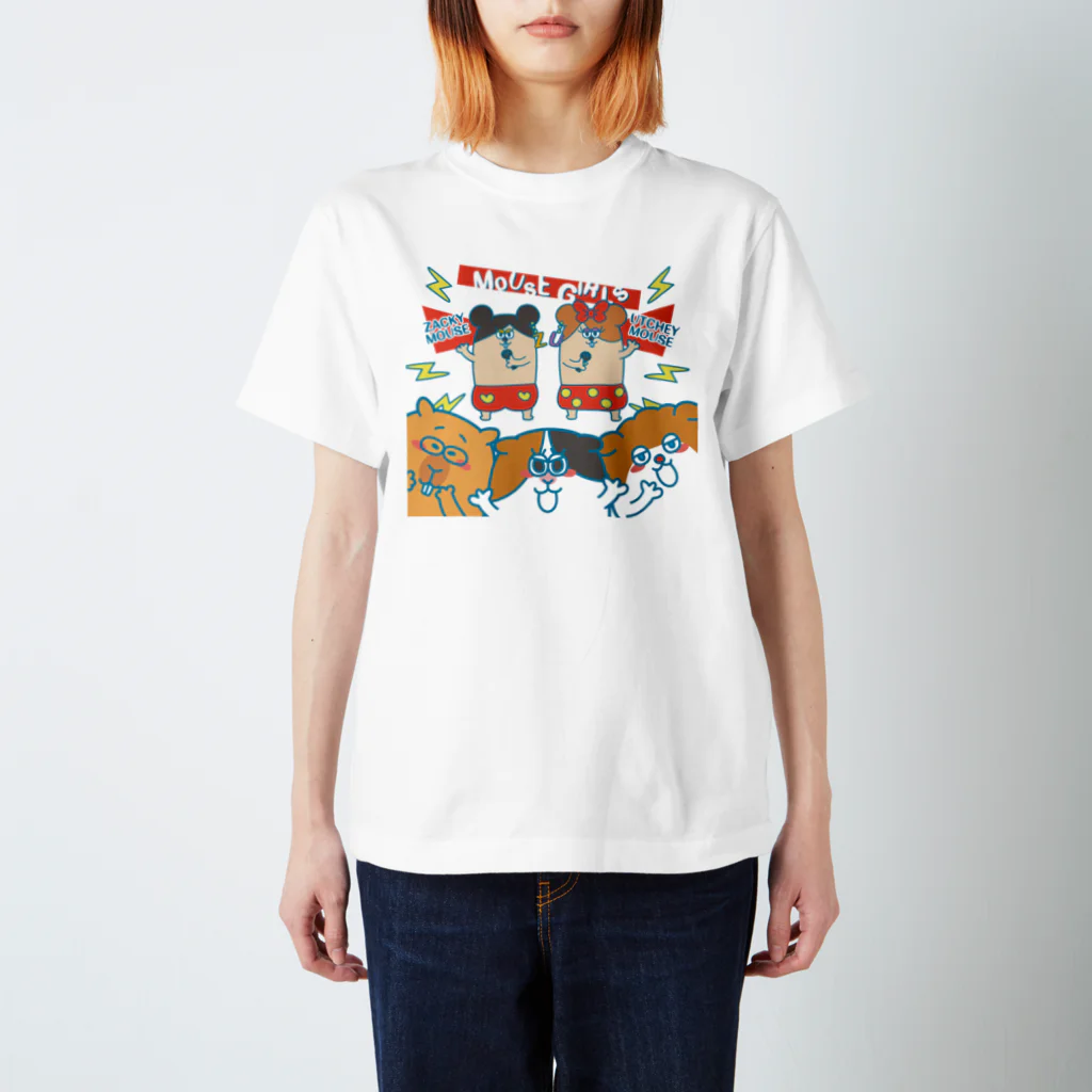 共同生活アニマルズのMOUSE GIRLS スタンダードTシャツ