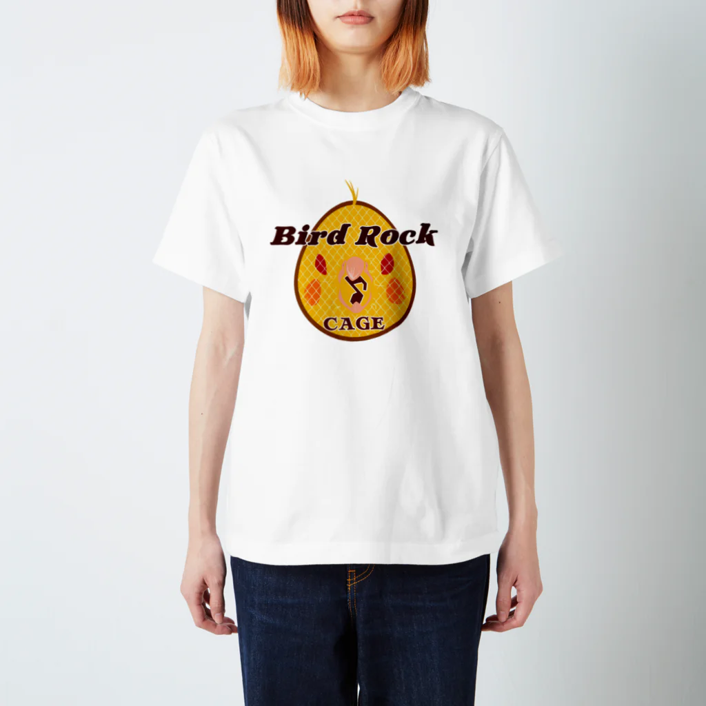 レコードの巣のBird Rock Cage オカメインコ スタンダードTシャツ