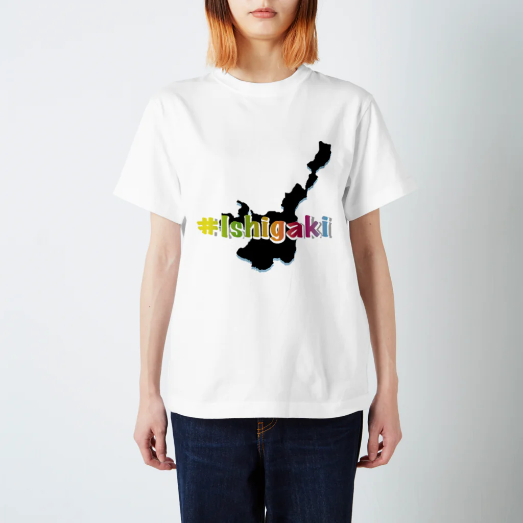 yaeyama-shopの＃IshigakiトロピカルVer２ スタンダードTシャツ