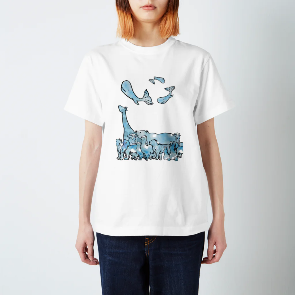 kaari-colorの上向きでいこうアニマル Regular Fit T-Shirt