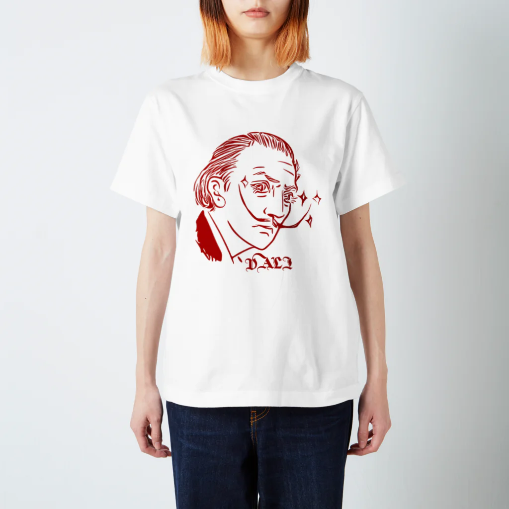 GraphicersのRed DALI スタンダードTシャツ